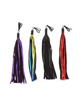 Metallic Leather Swivel Floggers, Half Inch Falls - $65.00