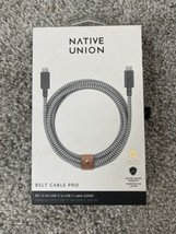Native Union - Fast Charging USB-C to USB-C Cable - 100 watt - 8ft - Black/White - £10.56 GBP