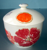 Gien Jacinthe Sugar Bowl Lidded Multi-Color Floral Made in France New - $59.90