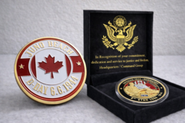 Canada D-Day 6th June 1944 Juno Beach World War 2 w/ Achievement Award - $36.84