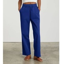 Everlane The Easy Pant Pockets Pull On Organic Cotton Lapis Blue 8 - £38.76 GBP