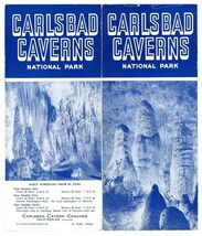 1930's Carlsbad Caverns Coaches National Park Tours Brochure - $21.75