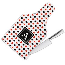 Card Suits : Gift Cutting Board Abstract Pattern Game Spades Diamonds Best Frien - £23.16 GBP