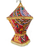 AA96R Wall-Plug Ramadan Decoration Egyptian Square Fabric LED Folding La... - $32.73