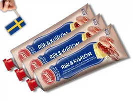 3 Tubes of Kavli Räk och Kräftost 275g (9.70 Oz), Shrimp and Crayfish sp... - $25.26