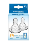 Dr Browns Narrow Neck Teats Level 3 2 Pack - $79.95