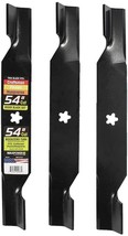 3 Set Riding Mower Blades 54&quot; Deck Poulan Pro Craftsman Husqvarna Z254 Z... - £48.12 GBP