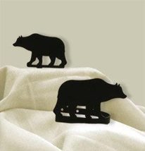 Village Wrought Iron CUR-TB-14 Bear Tie Backs - £30.63 GBP