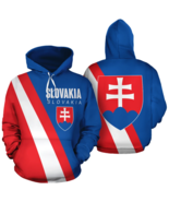 Slovakia Country Flag Hoodie Adults And Youth - $76.57 CAD