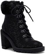 NEW Jessica Simpson Women Deliah Rhinestone Camo Ankle Boots Shoes Black... - £76.62 GBP