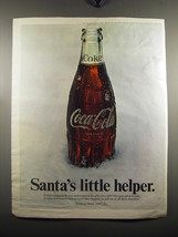 1968 Coca-Cola Soda Ad - Santa&#39;s little helper - £14.78 GBP