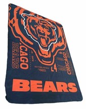 Chicago Bears Large Fleece “Established 1920” Blanket - £13.68 GBP