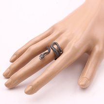  exaggerated spirit snake ring fashion personality stereoscopic opening adjustable ring thumb200