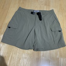 Columbia Shorts Mens 34x7.5 Grey Nylon Belted Swim Fishing Drawstring Mo... - $14.90