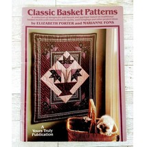 Classic Basket Patterns For Patchwork Applique 1984 Porter &amp; Fons Paperback Book - $4.94