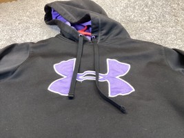 Under Armour Hoodie Women’s Small Black Long-Sleeve Pullover Embroidery - £8.52 GBP