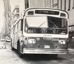 Chicago Transit Authority CTA Bus #3688 Route 29 State B&amp;W Photograph - £7.42 GBP