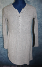 Art Class Gray 1/2 Button Long Sleeve Dress Size L Girls - £11.19 GBP