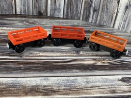 Lot of 3 Cargo Cars Wagon Thomas The Tank Engine &amp; Friends Wooden Railway (2012) - £11.37 GBP