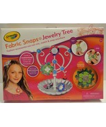 New Crayola Fabric Snaps Jewelry Tree Girls Fashion Accessories Craft Ki... - $14.00