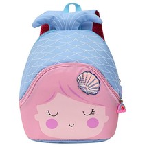 Children&#39;s Zipper Has Compartments School Bag Kindergarten Cartoon Cute Mermaid  - £17.91 GBP