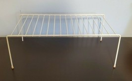 White 16&quot; x 6&quot; Cupboard Wire Shelf Kitchen Pantry Cabinet Storage Rack Organizer - £15.42 GBP