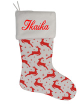 Ikaika Custom Christmas Stocking Personalized Burlap Christmas Decoration - $17.99