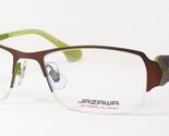 JOSHI JAZAWA WASHI 2054A 3 Brown /Lime Green UNIQUE EYEGLASSES FRAME 52-... - $173.24
