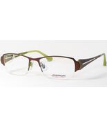 JOSHI JAZAWA WASHI 2054A 3 Brown /Lime Green UNIQUE EYEGLASSES FRAME 52-... - $142.56
