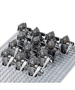 13pcs Medieval Military Castle Dragon Knights Armored Rome Solider Warri... - £24.48 GBP