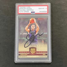 2009-10 Panini Court Kings #35 Spencer Hawes Signed Card AUTO 10 PSA/DNA Slabbed - £39.32 GBP