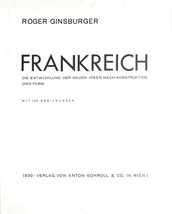 Roger Ginzburger, El Lissitzky (Art cover artist). Frankreich: Neues Bauen in de - £1,205.57 GBP