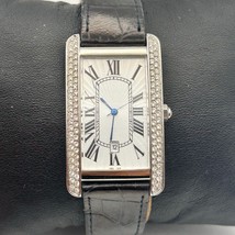 Women’s Silver Tone Crystals 26mm Fashion Watch Working - $464.23 MXN