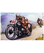 Norton A Senior TT Winner - Norton Motorcycle Racing - Promotional Poster - £26.37 GBP