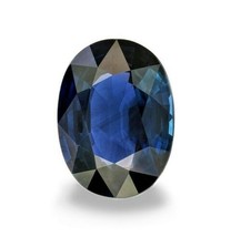 Natural 2.90 ct Blue Sapphire mild heat  oval gemstone - £1,393.82 GBP