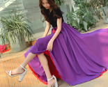 Purple red chiffon skirt 5 thumb155 crop