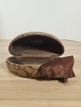 Coach Brown Signature Print Oversized Glasses Case - $8.56