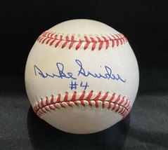 Duke Snider Autographed Rawlings Onl Lsc Baseball #4 Beckett Hof Dodgers - £149.09 GBP
