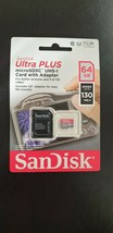 NEW SanDisk Ultra Plus 64GB 130MB/s Micro SD Memory Card SDXC UHS-I - £13.47 GBP