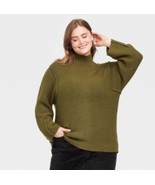 Women&#39;s Size 2X Soft Mock Turtleneck Pullover Sweater Universal Thread G... - $31.44 CAD