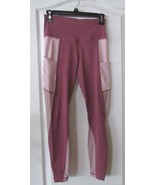 Active Life Colorblock w/ Mesh Leggings Mauve Rose Women&#39;s Sz S-XXL NWT ... - $27.15
