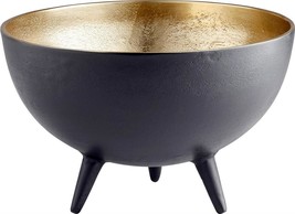 Bowl CYAN DESIGN INCA Gold Matte Black Aluminum - $260.00