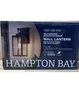 Hampton Bay Maplebrook 18&quot; Matte Black with Gold Accents 1-Light Outdoor... - €22,08 EUR