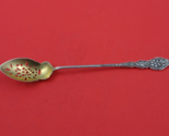 Narcissus by Unger Sterling Silver Olive Spoon Gold Washed Pierced Orig ... - $107.91