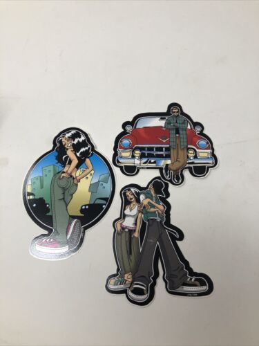 Primary image for 3 Pieces Stickers Lowrider Latino Vending Stickers Vintage 1999