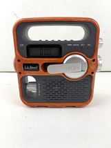 L.L. Bean Eton Solarlink Orange Radio FR-360 Flashlight Headphone Jack Charger - £15.97 GBP