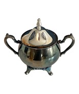 Vintage Oneida USA Silverplate Sugar Bowl with Lid – Double Handles – Fo... - €29,11 EUR