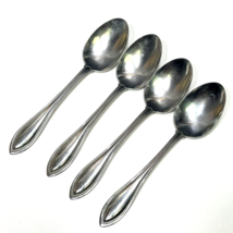 4 Arbor American Harmony Oneida USA  Stainless Flatware Table Soup Place Spoons - £18.68 GBP