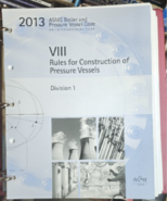2013 ASME BOILER AND PRESSURE VESSEL CODE VIII RULES FOR CONSTRUCTION DI... - $6,512.15 MXN