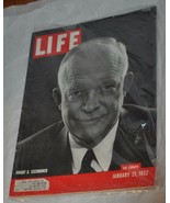 LIFE Magazine January 21, 1952 Dwight D Eisenhower Cover ! - £17.17 GBP
